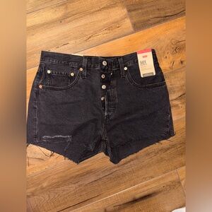 Levi's Women's Dark Denim Jean Shorts